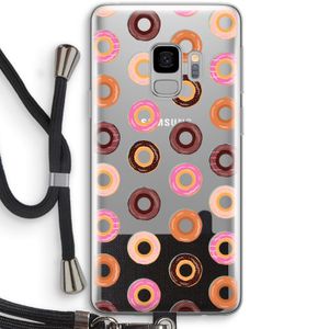 Donuts: Samsung Galaxy S9 Transparant Hoesje met koord