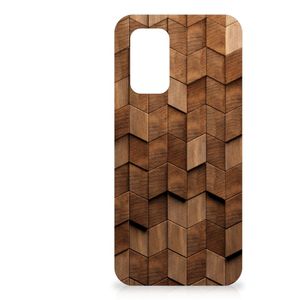 Bumper Hoesje voor Nokia XR21 Wooden Cubes