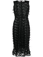 Cynthia Rowley floral-lace midi dress - Noir