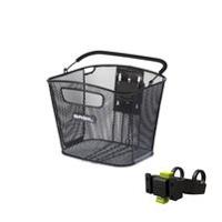 Basil Bold front kf met kf handlebar holder - fietsmand - voorop - zwart