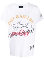 Greg Lauren X Paul & Shark t-shirt à logo imprimé - Blanc