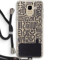 Moroccan Print: Samsung Galaxy J6 (2018) Transparant Hoesje met koord