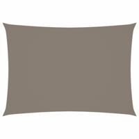 vidaXL Zonnescherm rechthoekig 3x4 m oxford stof taupe