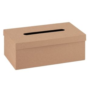 Onbewerkte kartonnen tissuebox 25 cm