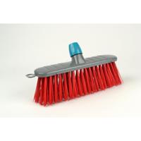 Linea straatbezem 32cm kunststof rood