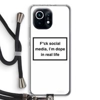 I'm dope: Xiaomi Mi 11 Transparant Hoesje met koord