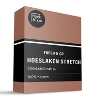 Hoeslaken - Katoen Jersey Stretch - 90x200 cm - Keuze Uit Meerdere Kleuren - Fresh and Co - Dekbed-Discounter.nl