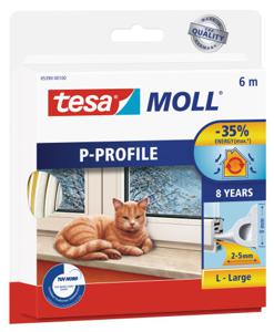 tesa P-PROFILE 05395-00100-00 Afdichtingstape tesamoll Wit (l x b) 10 m x 9 mm 1 stuk(s)