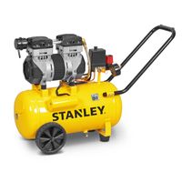 Stanley Compressor 230V SXCMS1324HE - Luchtcompressor 8Bar - 24L - 59dB - 150L/Min - met Handvat en Wielen