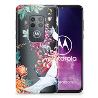 Motorola One Zoom | TPU Hoesje | Bird Flowers Motorola One Zoom | TPU Hoesje | Bird Flowers