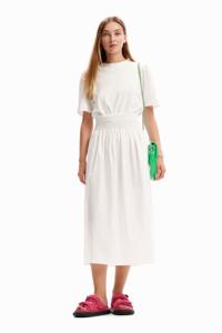 Gecombineerde midi-jurk - WHITE - L