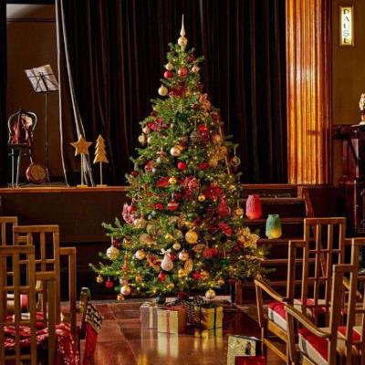 Grandis fir kunstkerstboom prelit verlicht dia. 172-H270 cm groen/warm wit - Everlands