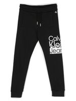 Calvin Klein Kids pantalon de jogging à logo imprimé - Noir