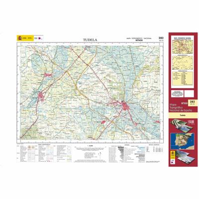 Topografische kaart 282 MT50 Tudela | CNIG - Instituto Geográfico Nacional1