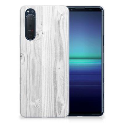 Sony Xperia 5II | Bumper Hoesje | White Wood