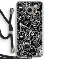 Vexx Black City : Samsung Galaxy S7 Edge Transparant Hoesje met koord