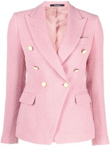 Tagliatore blazer en laine à simple boutonnage - Rose