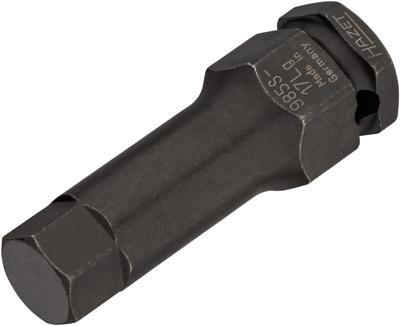 HAZET Krachtdopsleutelbit 985S-17LG · 1/2 inch (12,5 mm) vierkant hol · Binnen-zeskant-profiel · SW 17 mm