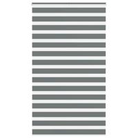 VidaXL Zebra rolgordijn 135x200 cm stofbreedte 130,9 cm donkergrijs