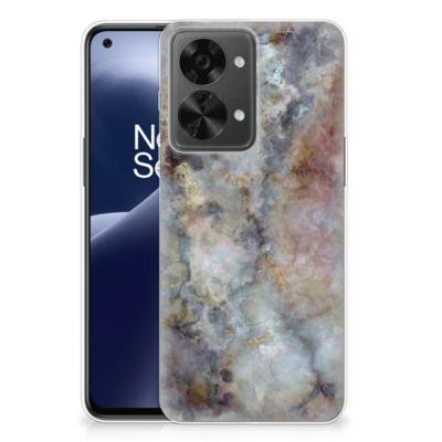 OnePlus Nord 2T | TPU | Siliconen hoesje | Marmer Grijs