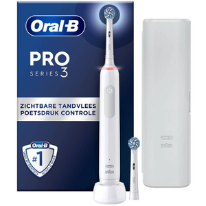 Oral-B PRO 3 3500 White Sensitive Clean elektrische tandenborstel + Reisetui