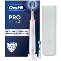 Oral-B PRO 3 3500 White Sensitive Clean elektrische tandenborstel + Reisetui - thumbnail