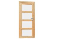 Glasdeur 4-ruits 90x201 cm - Blank- - Hout- Woodvision