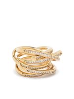 Ferragamo bague sertie de cristaux en all over - Or - thumbnail