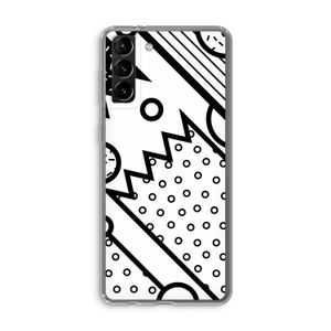Pop Art #4: Samsung Galaxy S21 Plus Transparant Hoesje