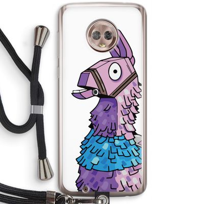 Lama: Motorola Moto G6 Transparant Hoesje met koord