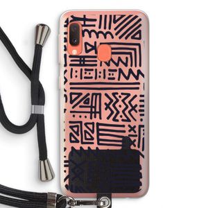 Marrakech print: Samsung Galaxy A20e Transparant Hoesje met koord