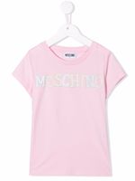 Moschino Kids t-shirt à logo imprimé - Rose