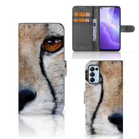 OPPO Find X3 Lite Telefoonhoesje met Pasjes Cheetah - thumbnail