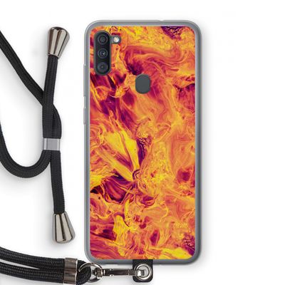Eternal Fire: Samsung Galaxy A11 Transparant Hoesje met koord