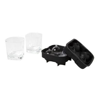Cosy & Trendy Whisky glazen - 2 stuks - inclusief ijsvorm - 180 ml