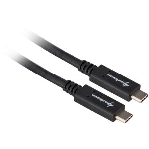 Sharkoon 4044951021208 USB-kabel 1 m USB 3.2 Gen 1 (3.1 Gen 1) USB C Zwart