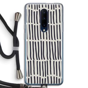 Moroccan stripes: OnePlus 7 Pro Transparant Hoesje met koord