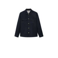 Mango Man regular fit overhemd donkerblauw - thumbnail