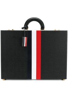 Thom Browne étui pour smartphone en cuir grainé - Noir