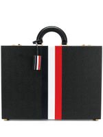 Thom Browne étui pour smartphone en cuir grainé - Noir - thumbnail