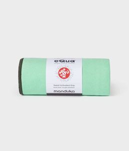 Manduka eQua Yogamat Handdoek - Green Ash