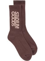 STADIUM GOODS® chaussettes à logo imprimé - Marron