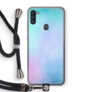 mist pastel: Samsung Galaxy A11 Transparant Hoesje met koord