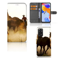Xiaomi Redmi Note 11 Pro 5G/4G Telefoonhoesje met Pasjes Design Cowboy