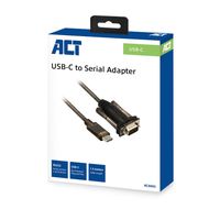 ACT AC6002 seriële kabel Zwart 1,5 m USB Type-C DB-9 - thumbnail