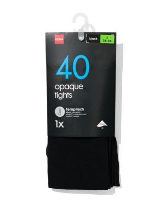 HEMA Temp tech panty 40denier zwart (zwart)