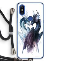 Yin Yang Dragons: Xiaomi Mi Mix 3 Transparant Hoesje met koord