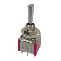Allparts EP-0080-010 DPDT Miniswitch 3-Standenschakelaar On-On-On Chrome