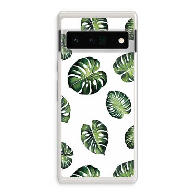 Tropische bladeren: Google Pixel 6 Pro Transparant Hoesje