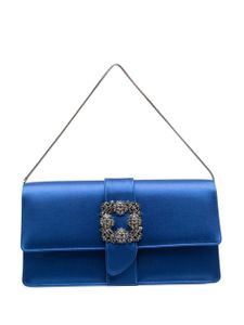 Manolo Blahnik pochette à boucle décorative - Bleu